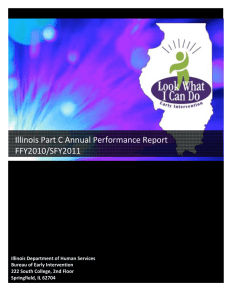 Illinois Part C Annual Performance Report  FFY2010/SFY2011    Illinois Department of Human Services 