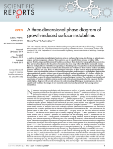A three-dimensional phase diagram of growth-induced surface instabilities Qiming Wang &amp; Xuanhe Zhao