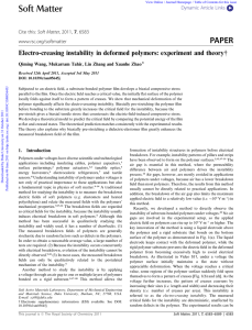 Electro-creasing instability in deformed polymers: experiment and theory†