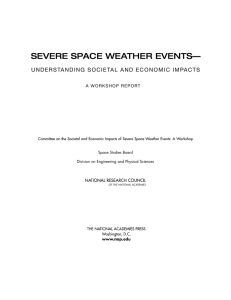 Committee on the Societal and Economic Impacts of Severe Space... Space Studies Board