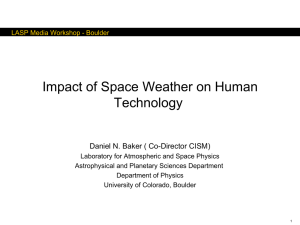 Impact of Space Weather on Human Technology