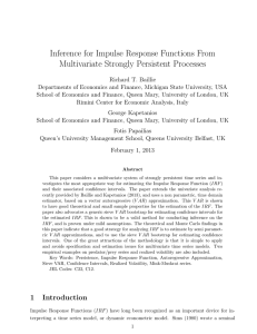 Inference for Impulse Response Functions From Multivariate Strongly Persistent Processes