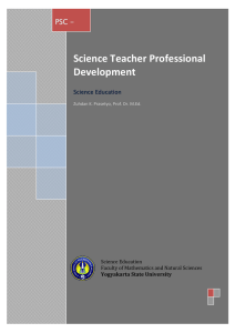 ence Teacher Professional Development Science Teacher Professional PSC -