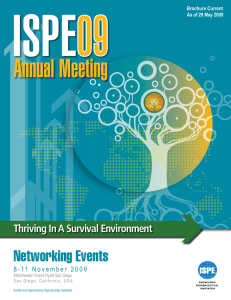 ISPE Annual Meeting Networking Events Thriving In A Survival Environment