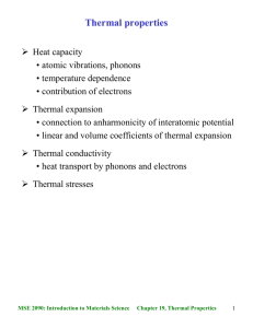 Thermal properties