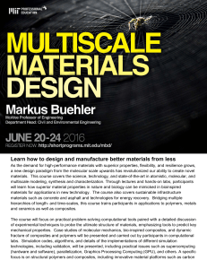 Learn how to design and manufacture better materials from less