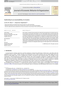 ARTICLE IN PRESS Journal of Economic Behavior &amp; Organization Leslie M. Marx