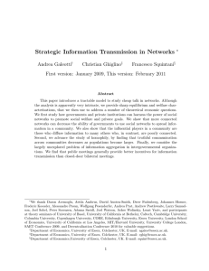 Strategic Information Transmission in Networks