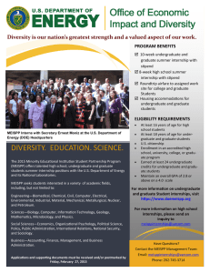 Diversity is our nation’s greatest strength and a valued aspect of our work.   PROGRAM BENEFITS 
