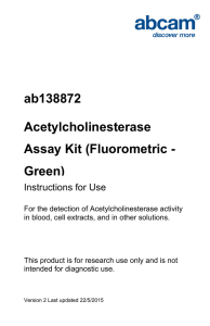 ab138872 Acetylcholinesterase Assay Kit (Fluorometric - Green)