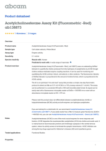 Acetylcholinesterase Assay Kit (Fluorometric -Red) ab138873