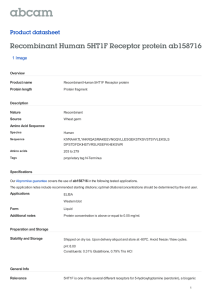 Recombinant Human 5HT1F Receptor protein ab158716 Product datasheet 1 Image Overview