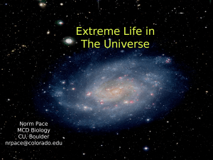 Extreme Life in The Universe Norm Pace MCD Biology