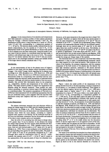 VOL.  7,  NO.  1 GEOPHYSICAL RESEARCH LETTERS JANUARY 1980