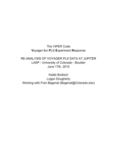 The VIPER Code  RE-ANALYSIS OF VOYAGER PLS DATA AT JUPITER