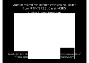 Auroral-related mid-infrared emission on Jupiter from IRTF-TEXES, Cassini-CIRS Jupiter Aurora Workshop James Sinclair