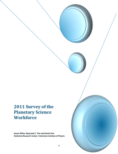 2011 Survey of the Planetary Science Workforce
