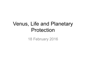 Venus, Life and Planetary Protection 18 February 2016
