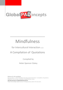 Core Concepts  Mindfulness A Compilation of