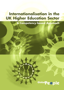 Internationalisation in the UK Higher Education Sector A Competency-based Approach