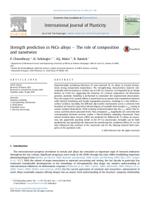 International Journal of Plasticity and nanotwins