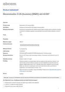 Neuromedin U-25 (human) (NMU) ab141007 Product datasheet Overview Product name