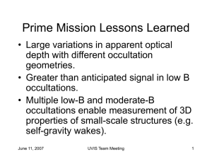 Prime Mission Lessons Learned