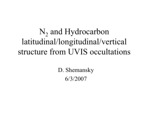 N and Hydrocarbon latitudinal/longitudinal/vertical structure from UVIS occultations