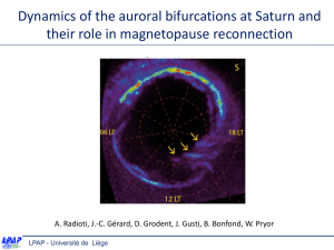 Dynamics of the auroral bifurcations at Saturn and