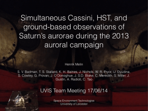 Simultaneous Cassini, HST, and ground-based observations of Saturn’s aurorae during the 2013