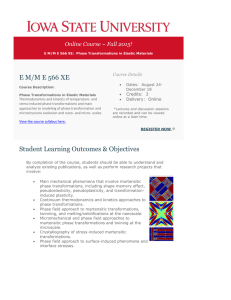 E M/M E 566 XE Online Course ~ Fall 2015! Course Details