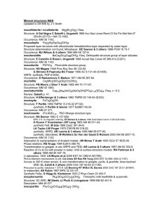 Mineral structures M&amp;N macallisterite / mcallisterite macaulayite