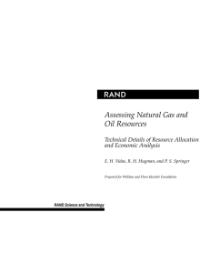 R Assessing Natural Gas and Oil Resources Technical Details of Resource Allocation