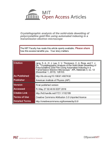 Crystallographic analysis of the solid-state dewetting of