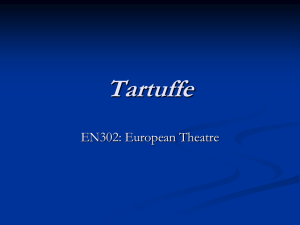 Tartuffe EN302: European Theatre