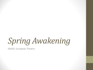 Spring Awakening EN302: European Theatre