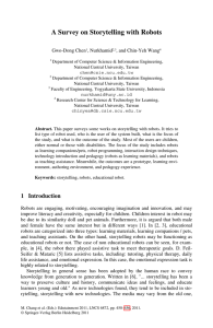 A Survey on Storytelling with Robots  Gwo-Dong Chen , Nurkhamid