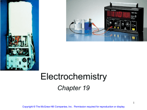Electrochemistry Chapter 19 1