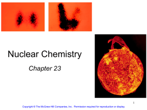 Nuclear Chemistry Chapter 23 1