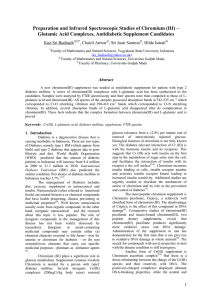 Preparation and Infrared Spectroscopic Studies of Chromium (III) –