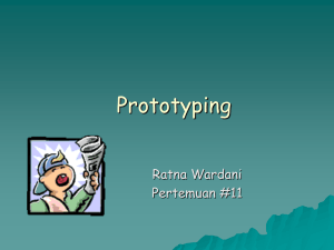 Prototyping  Ratna Wardani Pertemuan #11