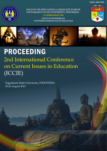 (ICCIE) 2nd International Conference on Current Issues in Education 25-26 August 2015