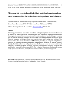 [Preprint Version] MICROANALYTIC CASE STUDIES OF ONLINE PARTICIPATION.