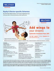 Add wings to your dreams Equity &amp; Sector-specific Schemes Systematic Investment Plans (SIP)