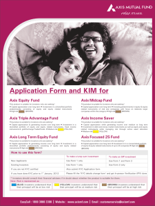 Application Form and KIM for Axis Axis Midcap Fund