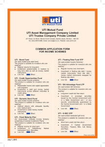 UTI Mutual Fund UTI Asset Management Company Limited