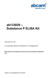 ab133029 – Substance P ELISA Kit