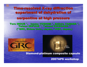 Time - resolved X ray diffraction