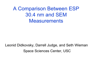 A Comparison Between ESP 30.4 nm and SEM Measurements