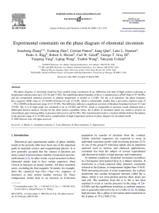 Experimental constraints on the phase diagram of elemental zirconium